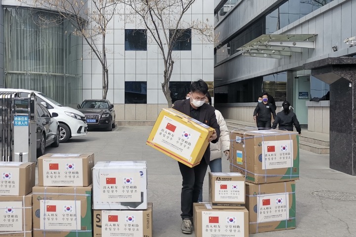 Ningxia donates needed supplies to South Korea