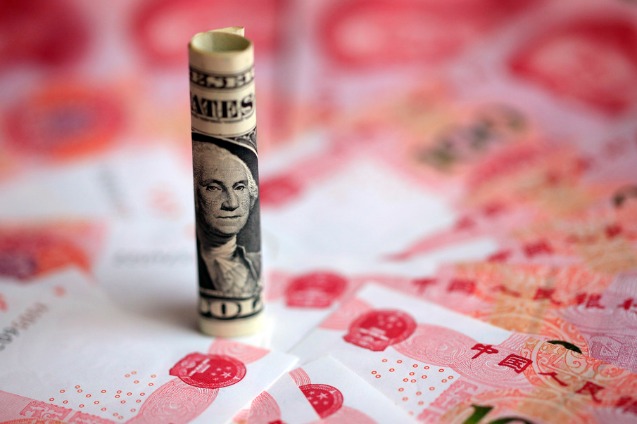China's yuan funds outstanding for forex decline in February