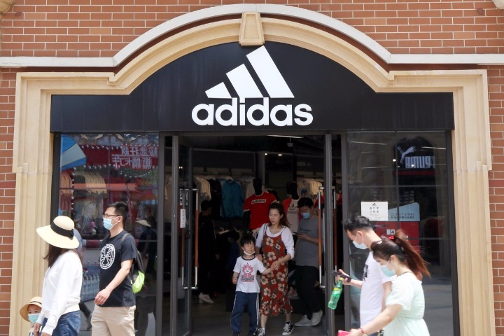 Adidas business in China returns to growth in May