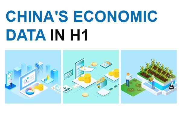 China's economic data in H1