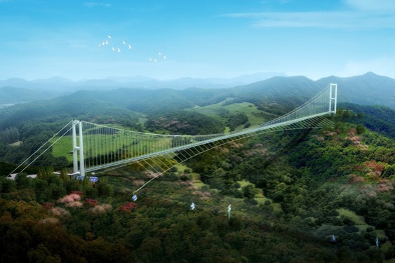 Changchun to get top cable-stayed glass suspension bridge