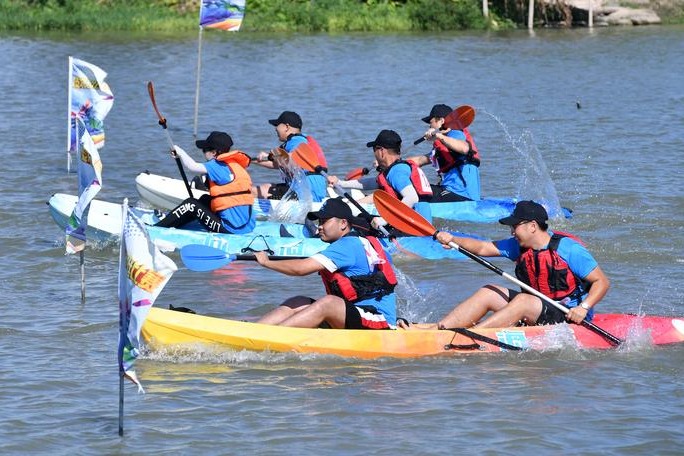 Hangzhou 2022 organizes canoeing relay as 2-year countdown approaches