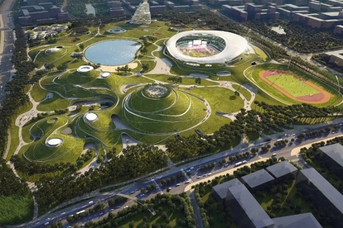 Quzhou building 'invisible' sports park