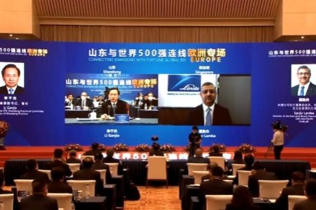 Shandong works to deepen ties with Fortune Global 500 companies