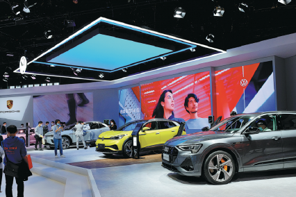 Global carmakers showcase latest models at trade expo