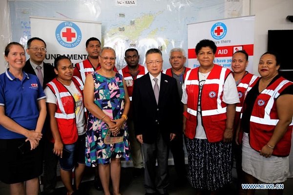 Red Cross Society of China donates money to Fiji for tropical cyclone Yasa relief