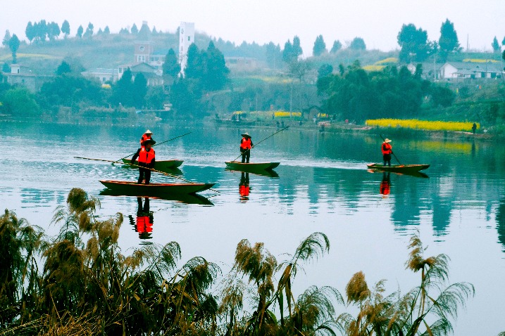 Lanjiang town, a characteristic town in Sichuan province