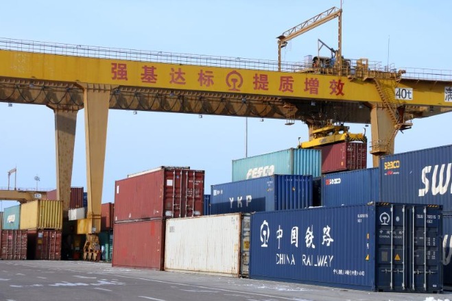 China's largest land port sees rising number of China-Europe freight trains