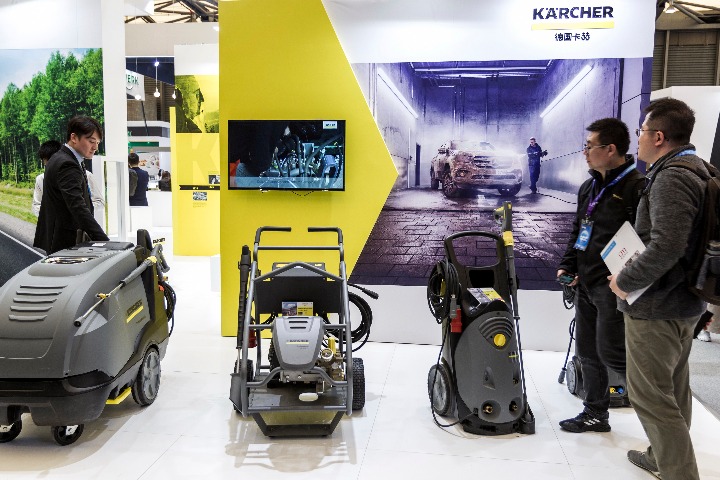 Karcher rides CIIE to offer cleaning solutions
