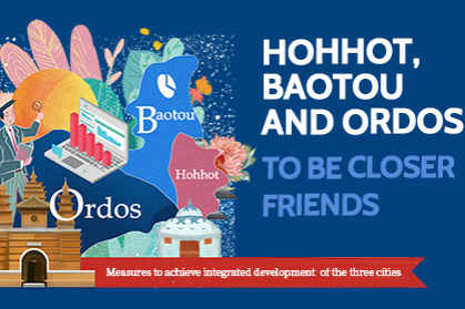 Measures eye integrated development of Hohhot, Baotou and Ordos
