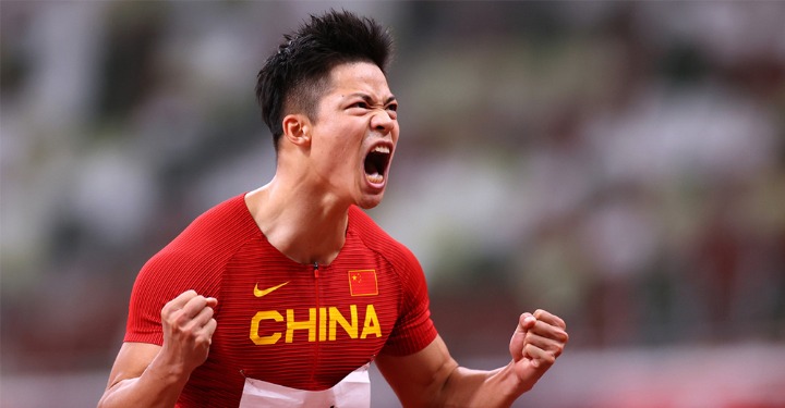 Chinese sprinter makes history at Tokyo Games