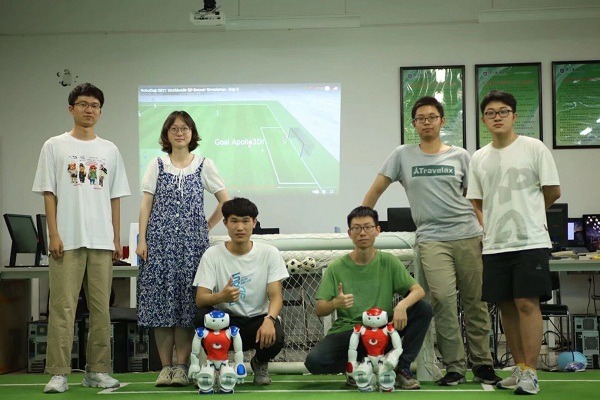 Jiangsu university team 3rd in global robot soccer competition