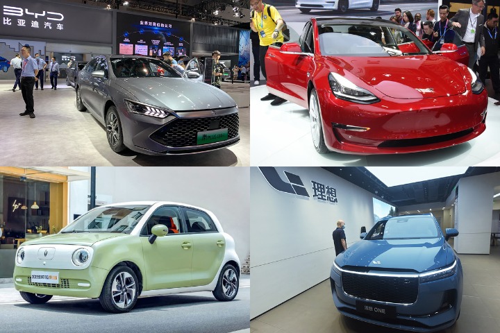 Top 10 best-selling NEV passenger cars in China