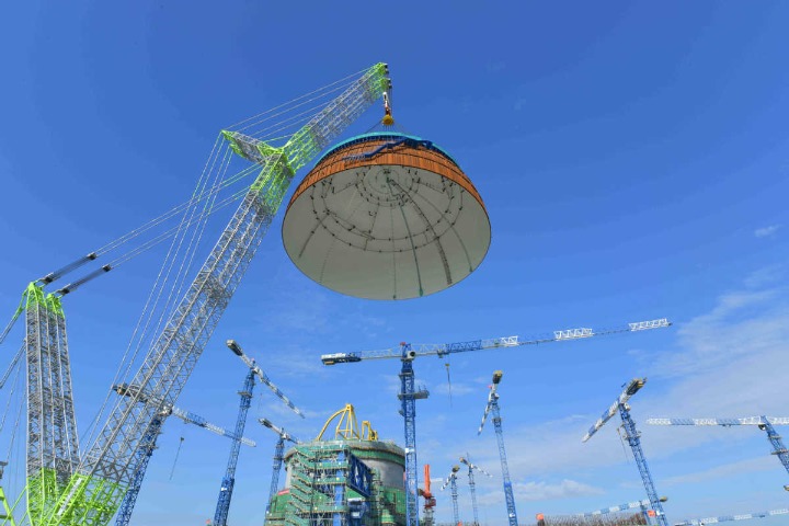 Zhangzhou nuclear power unit completes dome installation