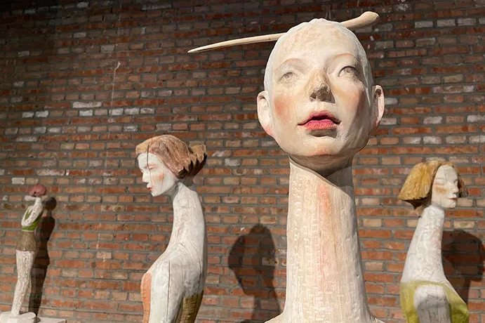 Sculpture show in Shanxi honors fellowship winners