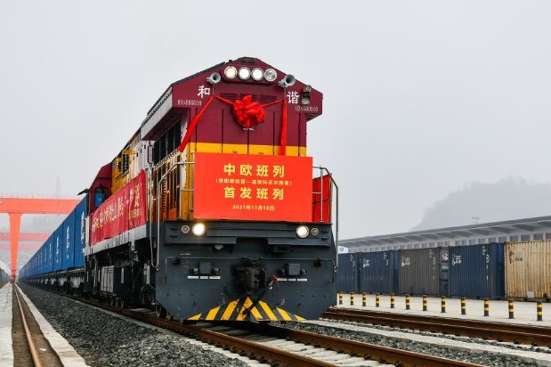 China's Guizhou launches first direct China-Europe freight train service