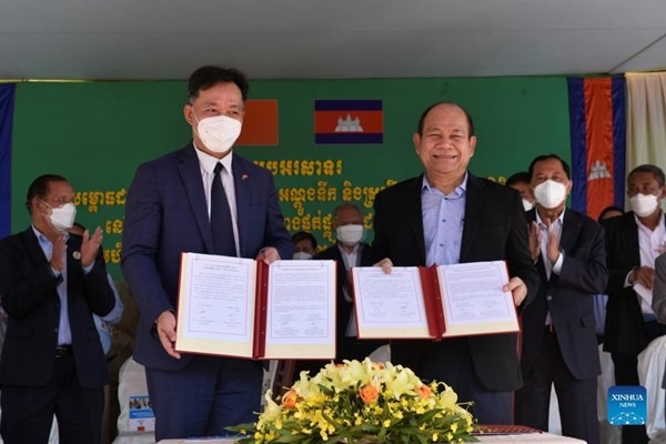 China-aided rural water project in Cambodia completed
