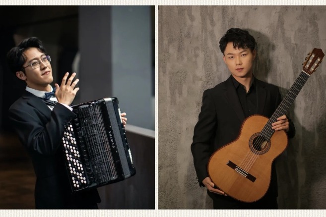 An evening of classical music on guitar and accordion