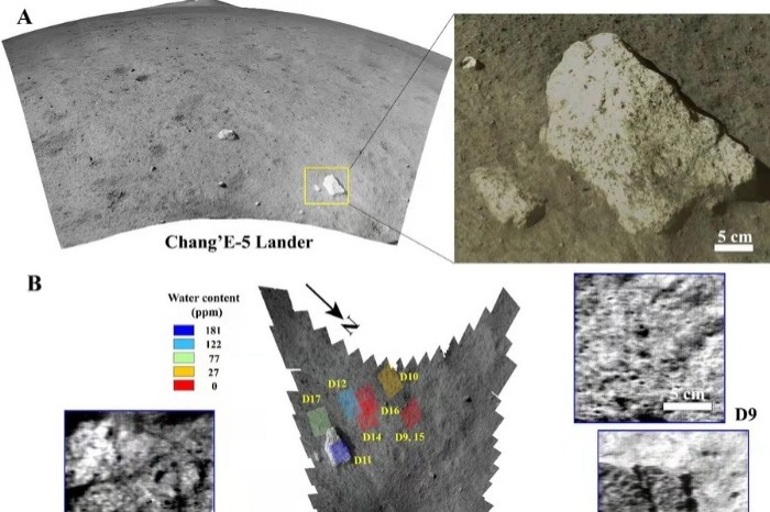 China's lunar probe detects in-situ moon surface water