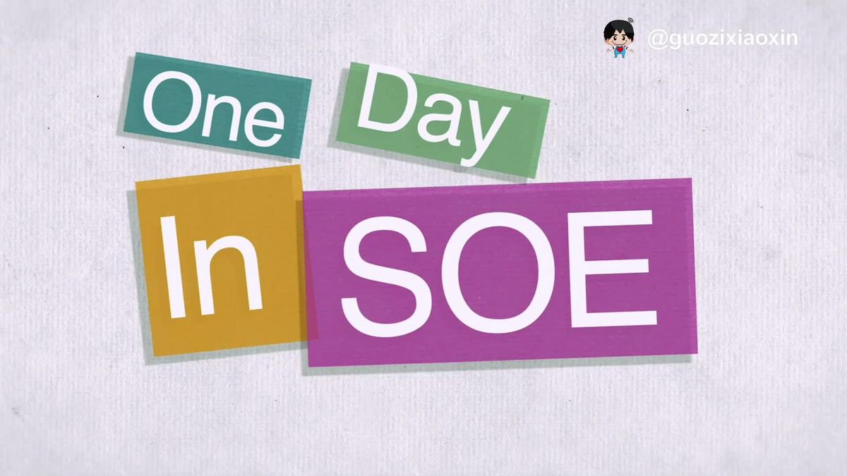 Previous on 'One Day in SOE' video series