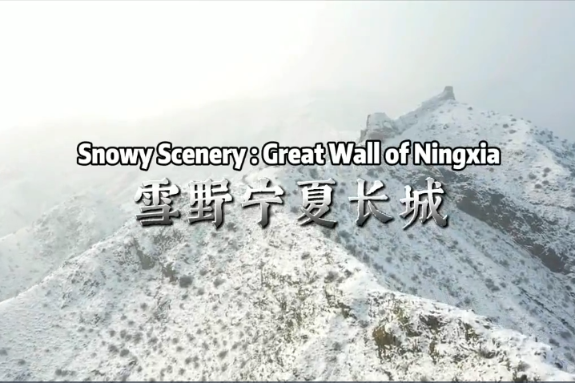 Great Wall turns white in Ningxia