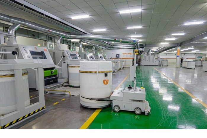 Zaozhuang textile industry adopts 5G+AGV smart production application