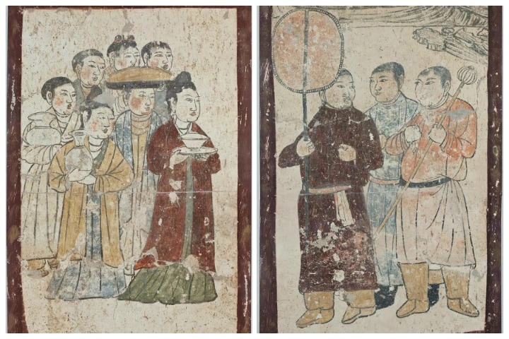 Wall paintings capture social life in Liao Dynasty