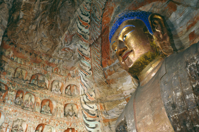 Grotto with big Buddha in Shanxi reopens