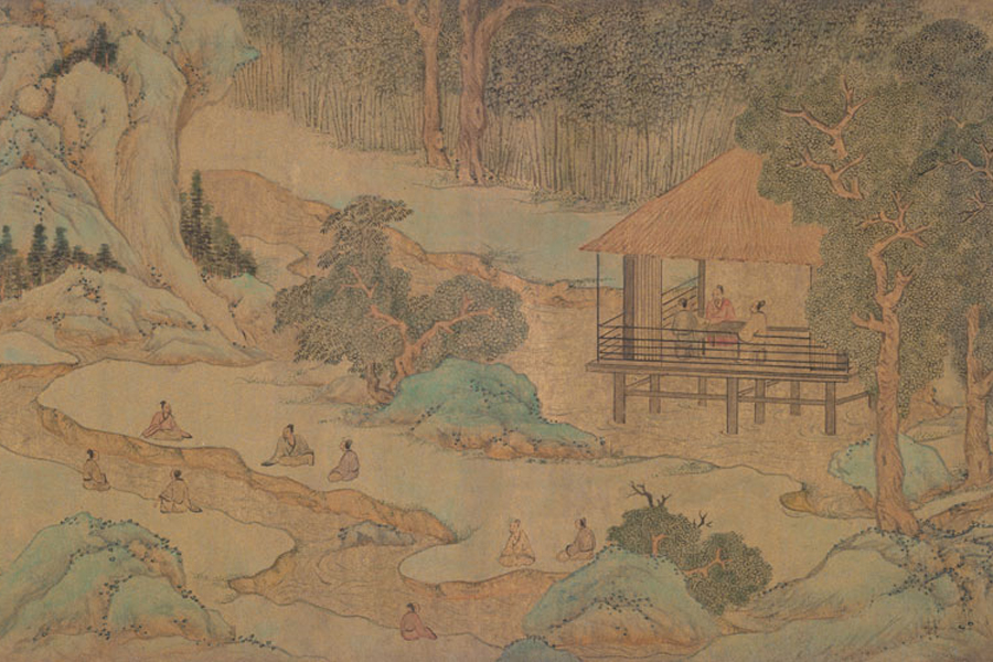 Palace Museum painting illustrates 4th-century elegant gathering