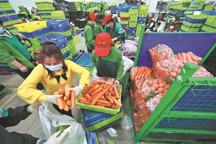 China's agricultural product wholesale price index edges down