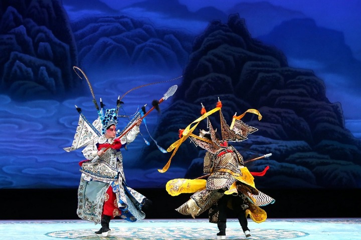 Qinqiang Opera's 'Yandang Mountain' presents exciting fight choreography