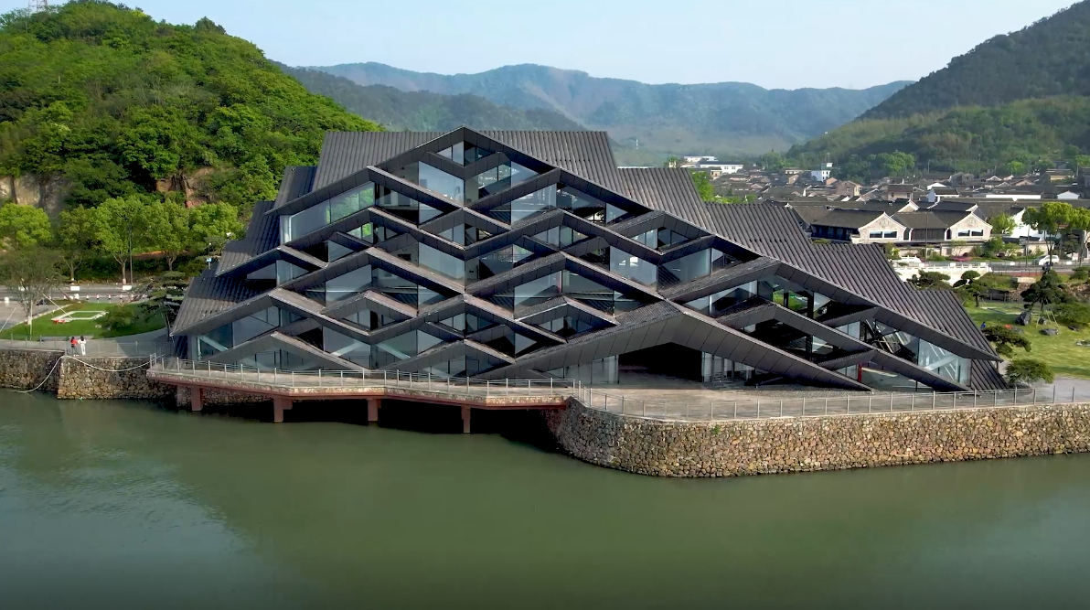 Art museum in Ningbo inspired by ancient village tiles