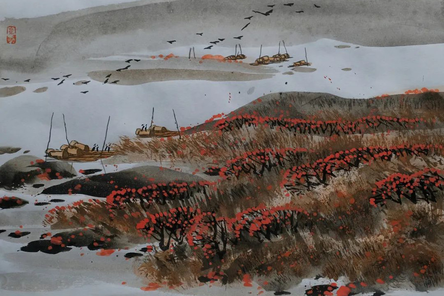 Local artist’s landscape paintings on exhibit in Guizhou