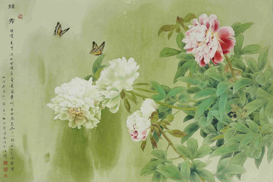 Hunan artist’s fine-line paintings of birds and flowers on exhibit