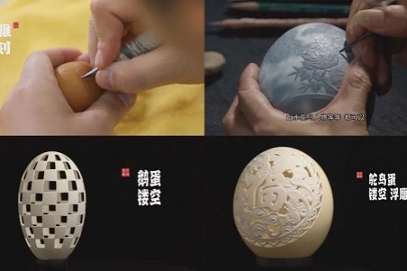 A fragile art: Egg carving