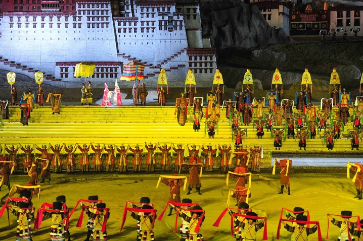 Outdoor opera 'Princess Wencheng' staged for 10th year in Tibet