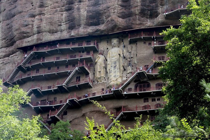 Maijishan Grottoes is a tourist attraction