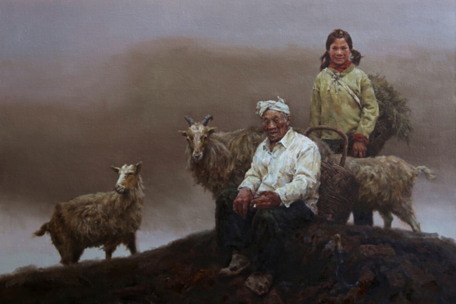 Henan artists’ oil paintings fuse tradition, contemporary styles