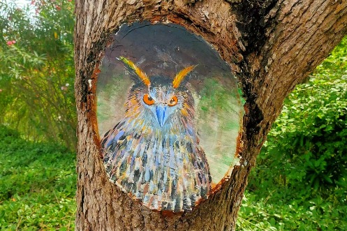 Creative paintings breathe new life into nature in Zhenjiang