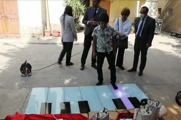 China donates walking piano to Egyptian children with special needs