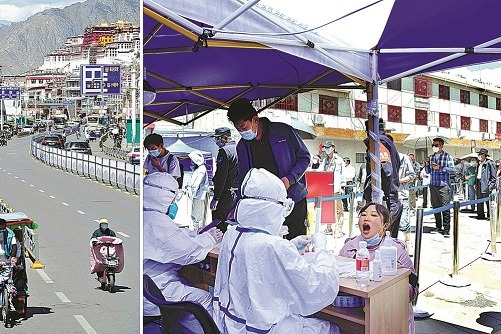 Tibet, Hainan move to contain virus