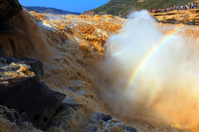 Hukou Waterfall Tourist Area of the Yellow River, Shanxi and Shaanxi provinces