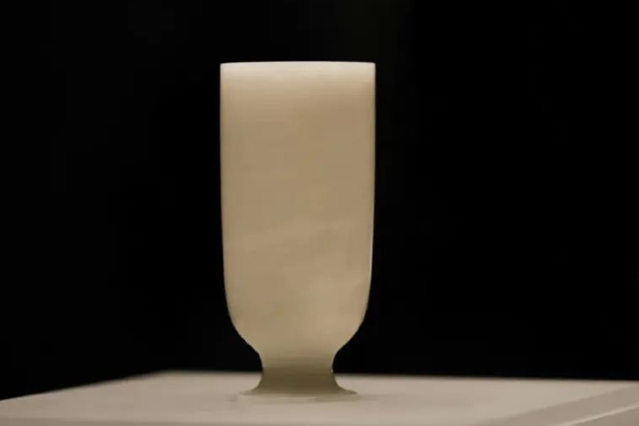3rd-century white jade cup testimony to trade on the Silk Road