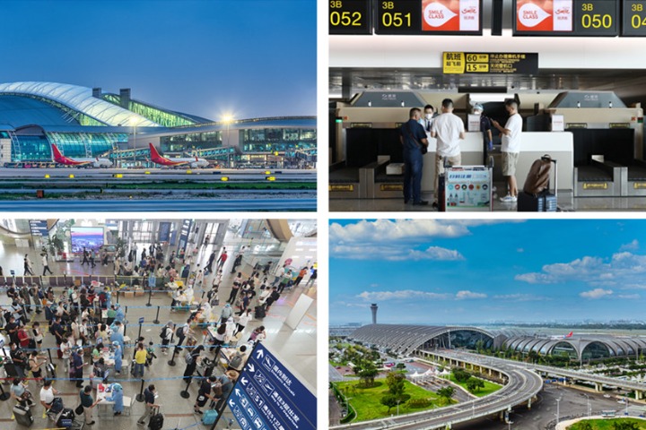 Top 10 Chinese airports by domestic flights in H1