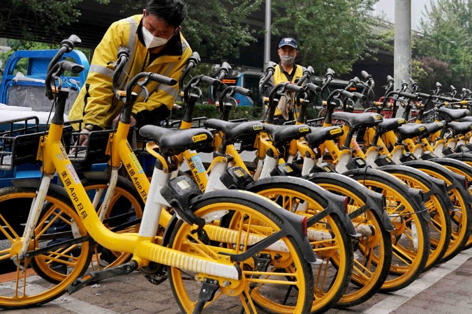 China bike-sharing boosts green goals