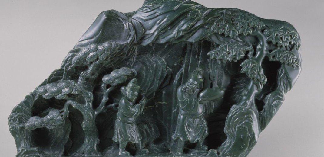 18th-century jade sculpture depicts the jade quarrying scene