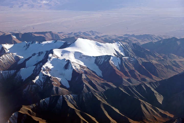 Snow-capped Qilian Mountains look magnificent