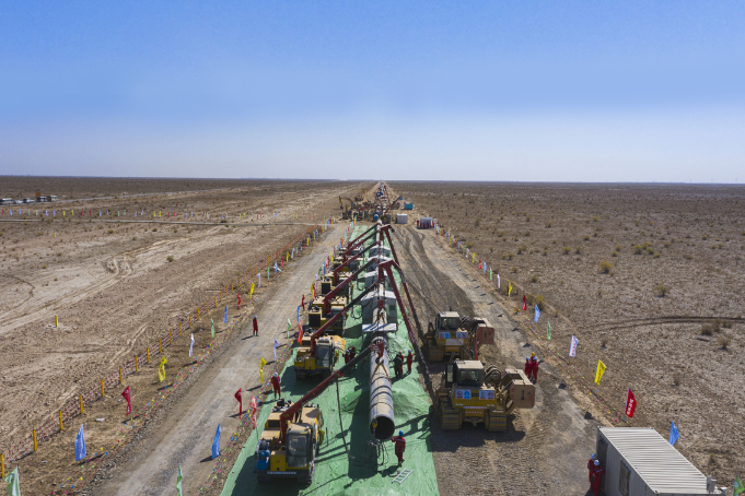 Work on west-east gas pipeline underway