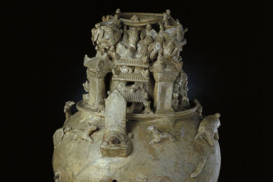 3rd-century celadon jar reflects ancient life in Jiangnan region