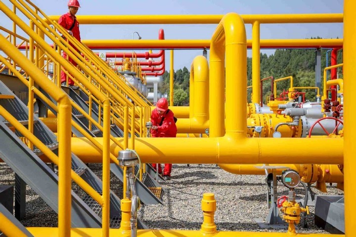 China's natural gas output up 12.3% in October